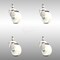 Service Caster 3 Inch 316SS Nylon Wheel Swivel 3/8 Inch Threaded Stem Caster Set SCC-SS316TS20S314-NYS-381615-4 - alternate 1